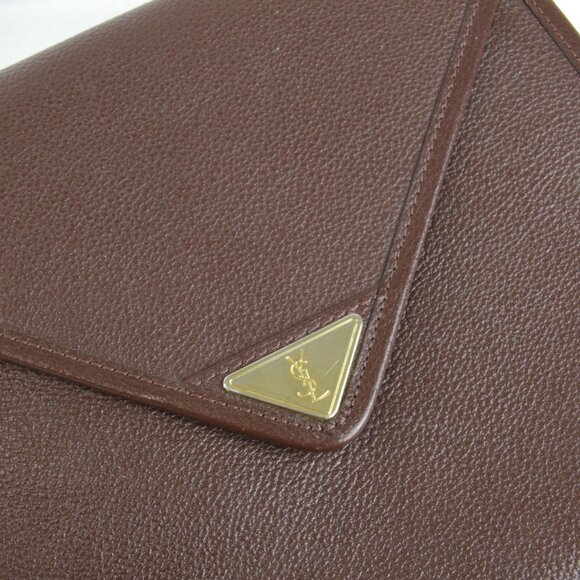 SAINT LAURENT Brown Leather Shoulder Bag - Picture 10 of 10